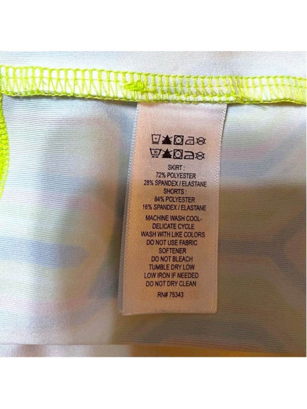 Sigrid Olsen Golf & Tennis Skort Size Small Geometric Print with Ruffles - Picture 7 of 7